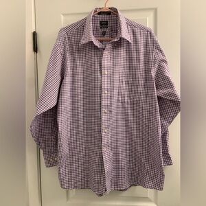 Arrow Men's Lavender Gingham Dress Shirt